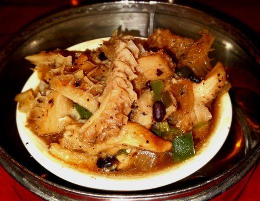 Tripe in Black Bean Sauce