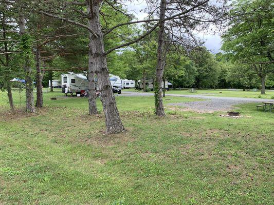 Great open and wooded camping for tent, trailer, or rent a cabin!