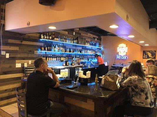 Blue lighted Bar