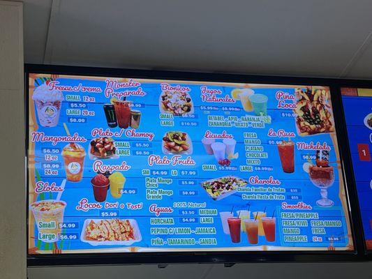 New menus