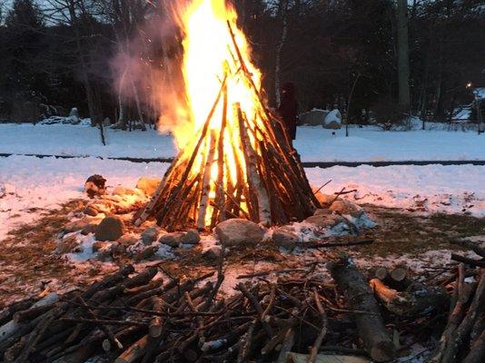 New Years bonfire