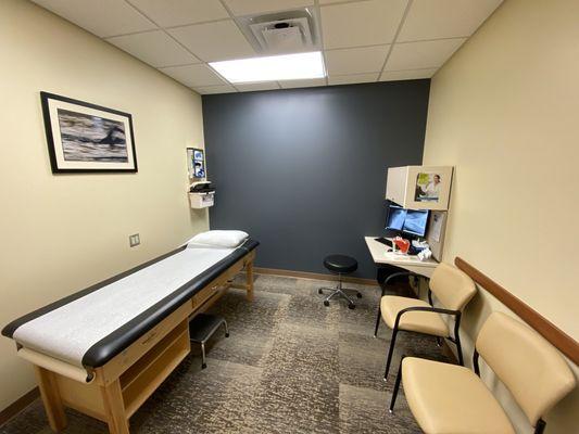 Clinic examination room.