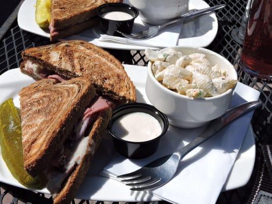 Pastrami and pasta salad