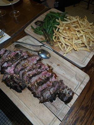 30 oz. Cote de Boeuf w. Haricot Vert & Frites