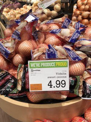 Onions being represented as Vidalia are actually sweet onions grown locally. That's against the law.