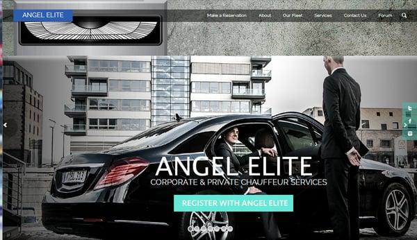 Our website for Angel Elite, the car and limousine service.