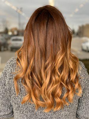 Copper ombré