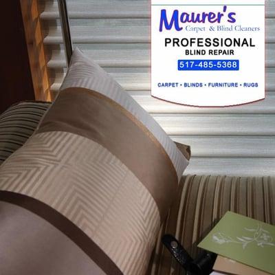 Blind repair Lansing, MI by Maurer's Carpet & Blind Cleaners. Call us for professional blind repair: 517-485-5368