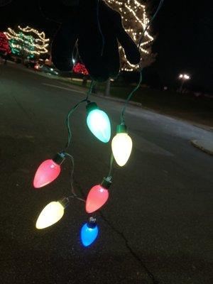 Dollar Tree -- light-up string light necklace