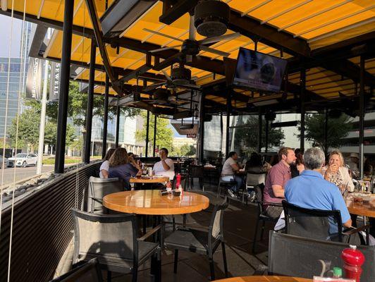 Outdoor patio area