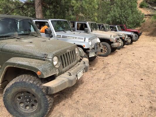 Other jeeps Steve has built, out for a run at decker's gulches.