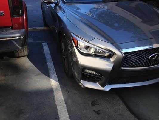 2014 Infiniti Q50 - Fender and Bumper work needed