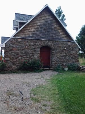 This is the front entrance (parking is on the other side). You can see the dog on the front porch.