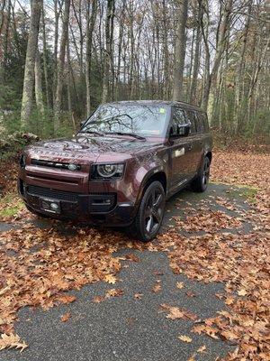 Beautiful capable loaner, the Defender.