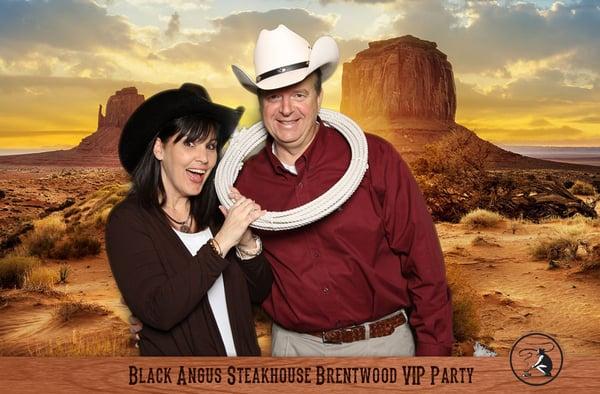 Green Screen Photography at Black Angus VIP Party