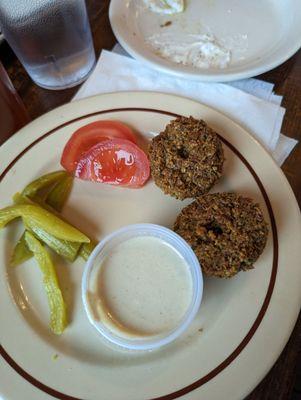 Falafel with tahini