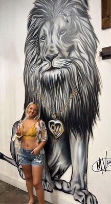 Lion mural