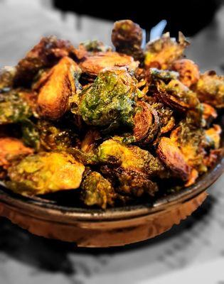 Flash fried Brussels