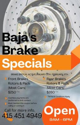 Brake Specials!