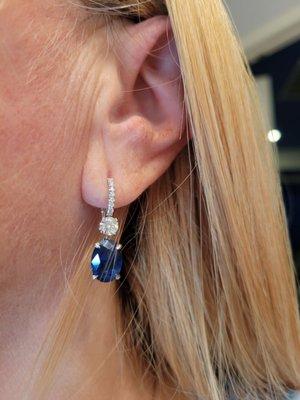 Sapphire earrings