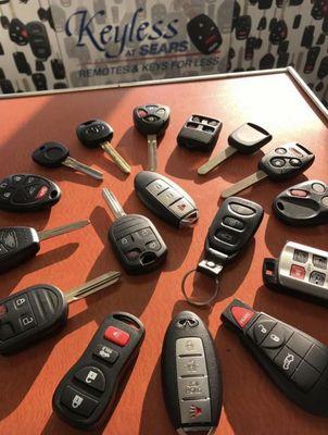 Car keys and remotes.