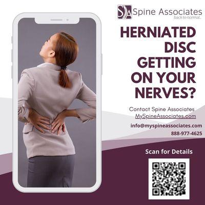 We, at Spine Associates, can help.  Contact us Today! Houston~ 713.383.7100 or Beaumont ~ 409.767.8221