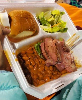 FFA bbq served during football game.