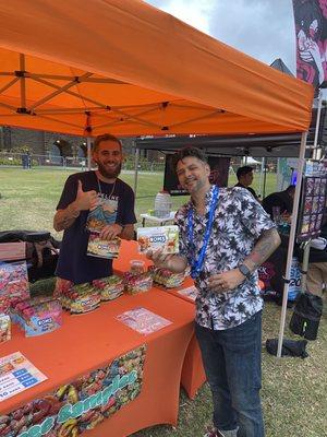 Our fav Noms candy booth at Beer Fest