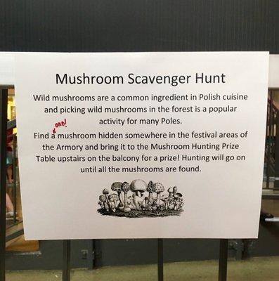 Mushroom Scavenger Hunt!