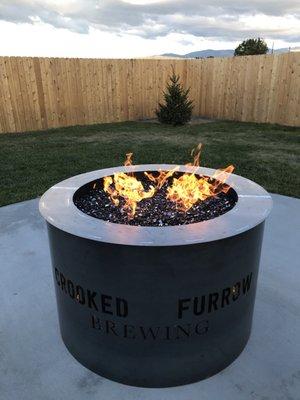 Fireplace on the patio!