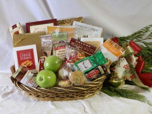 Custom food edible gift basket