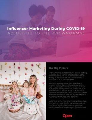 Adjusting to the new normal in influencer marketing