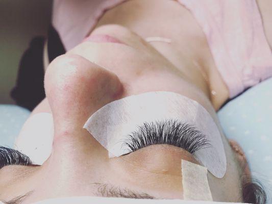 Eyelashes extensions