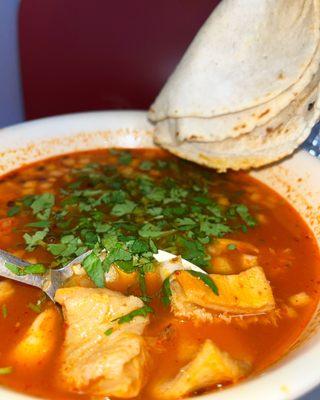 Menudo with Handmade Tortillas