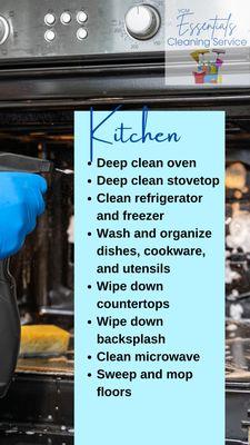 This kitchen cleaning checklist is great to use before the holidays arrive.