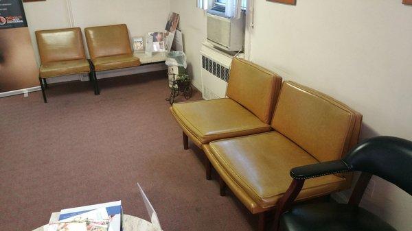 This office is so old!! The waiting room chairs are from the 60's, the exam tables are torn, such old equipment.  I won't be going back.