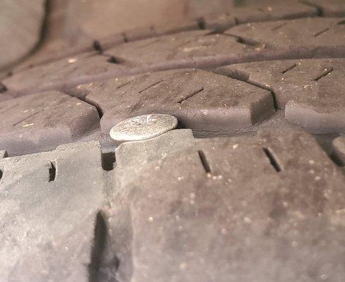 Screw in tire