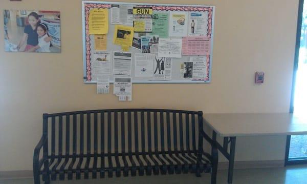 Bench & Bulletin Board