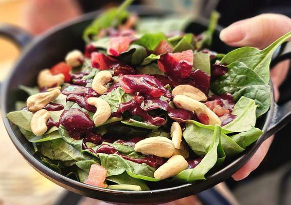 Nuts and berries salad