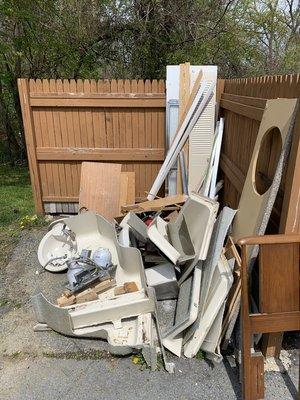 Junk removal debris removal yard debris construction debris garbage dumpster rental