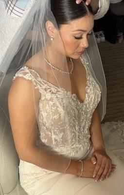 Hair and makeup on bride call now