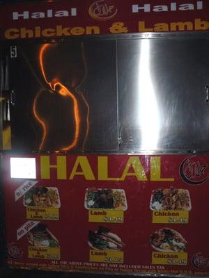 Enclosed Halal cart