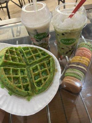 Pandan Waffle, Macarons, 10. Bambu Favorite, 5. Smashed Avocado