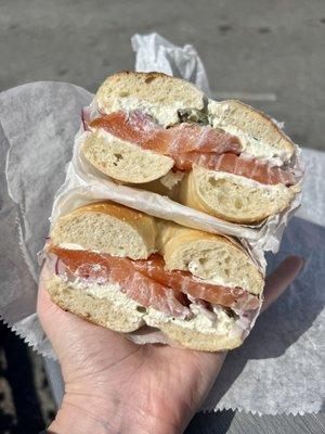 The BEST lox bagel I have ever had, a must try!