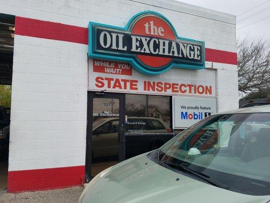 Time for inspection. Give 20 mins or so for each car ahead of you (the mexican food restaurant next door is a great place to bide time)