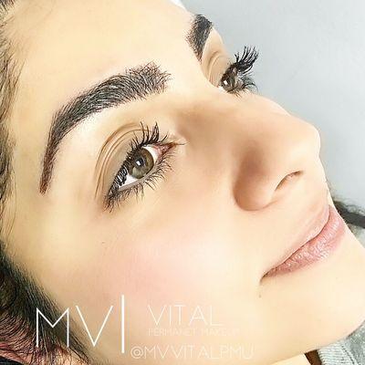 Microblading natural and fuller yes it can be done text us for more information. 909-452-0256