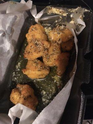 Garlic parm chicken bites