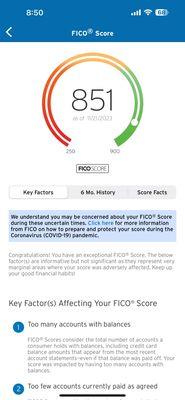 My FICO Score