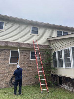 Pressure washing