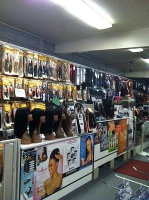 We carry a variety of color and lenghts of Human Hair.